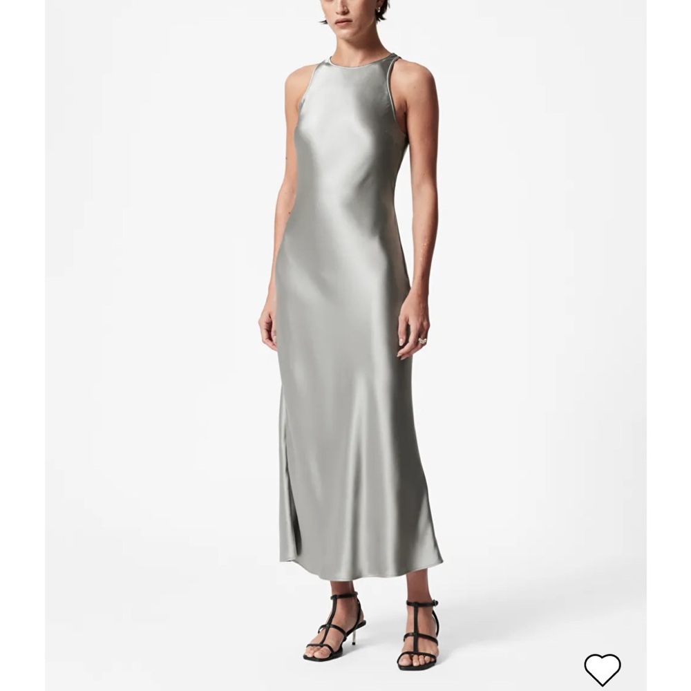 & Other Stories Sleeveless Satin Midi